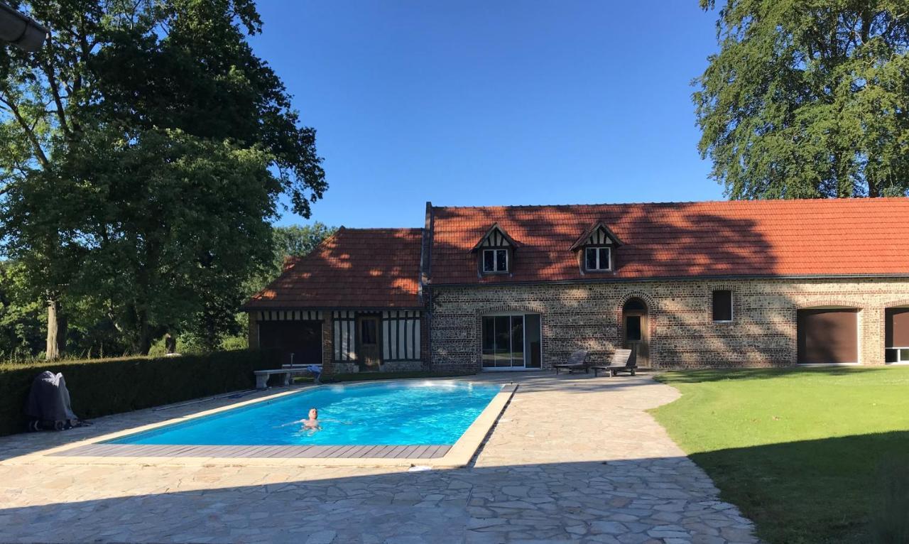 Clos Celeste - Campagne D Etretat Avec Piscine Et Spa Écrainville Dış mekan fotoğraf