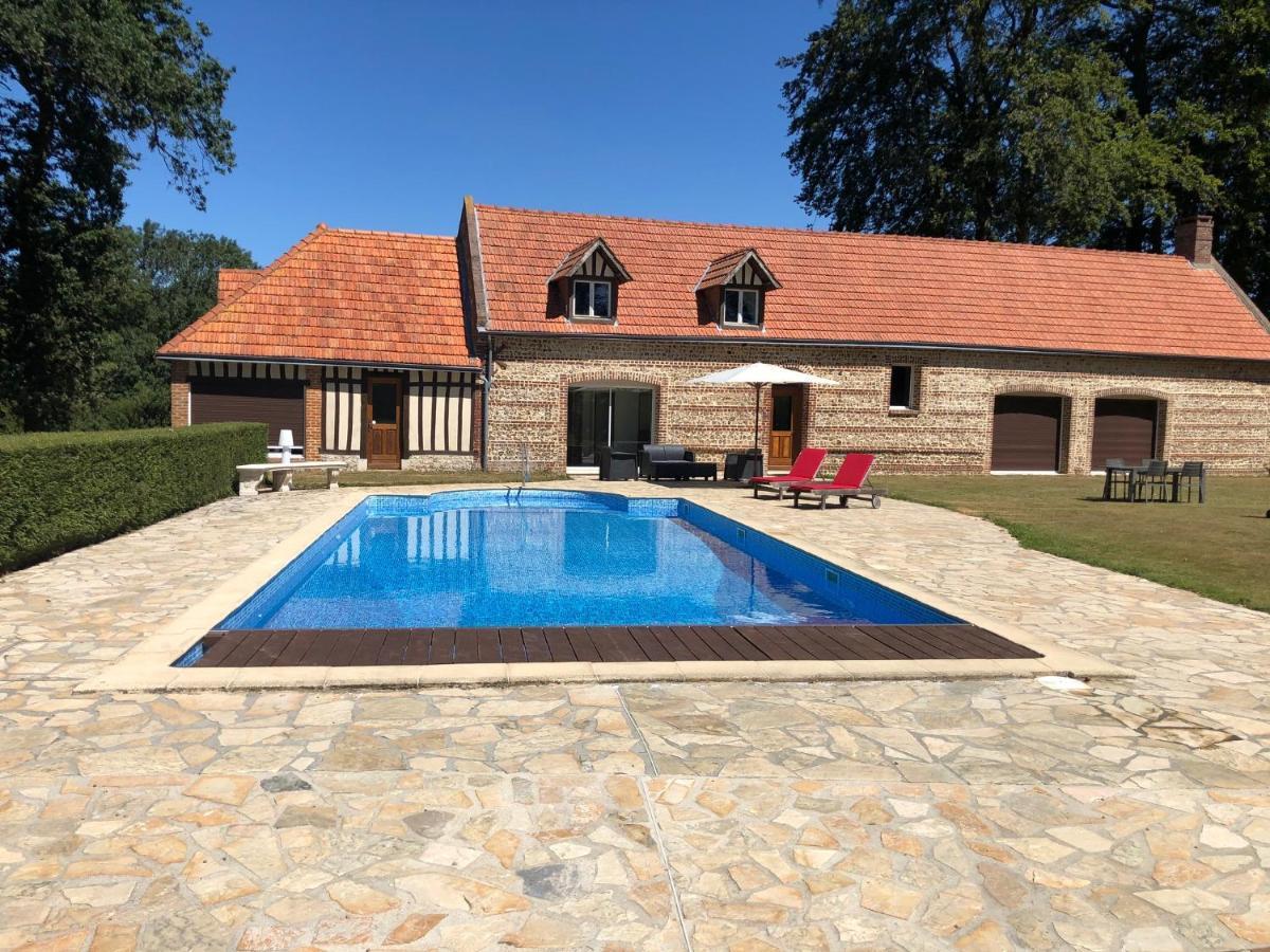 Clos Celeste - Campagne D Etretat Avec Piscine Et Spa Écrainville Dış mekan fotoğraf