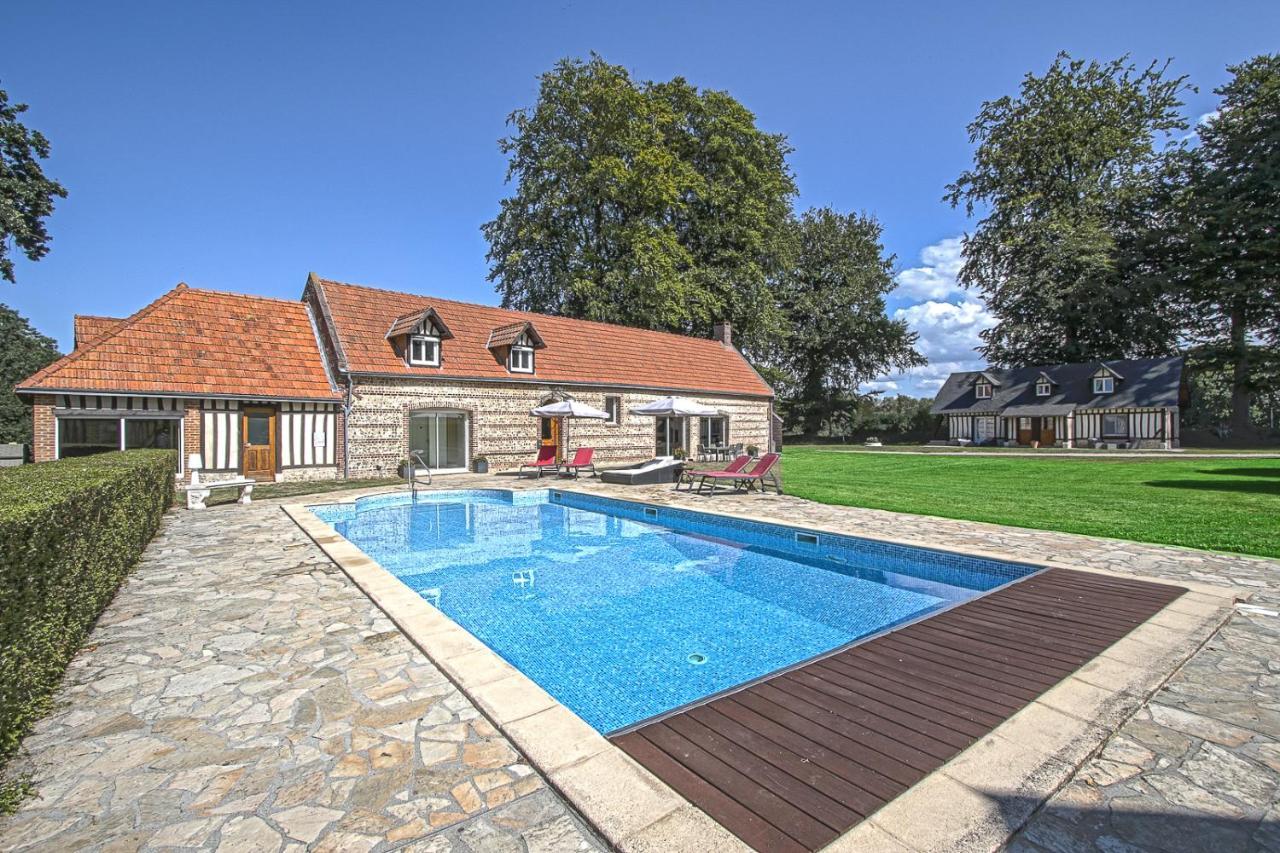 Clos Celeste - Campagne D Etretat Avec Piscine Et Spa Écrainville Dış mekan fotoğraf